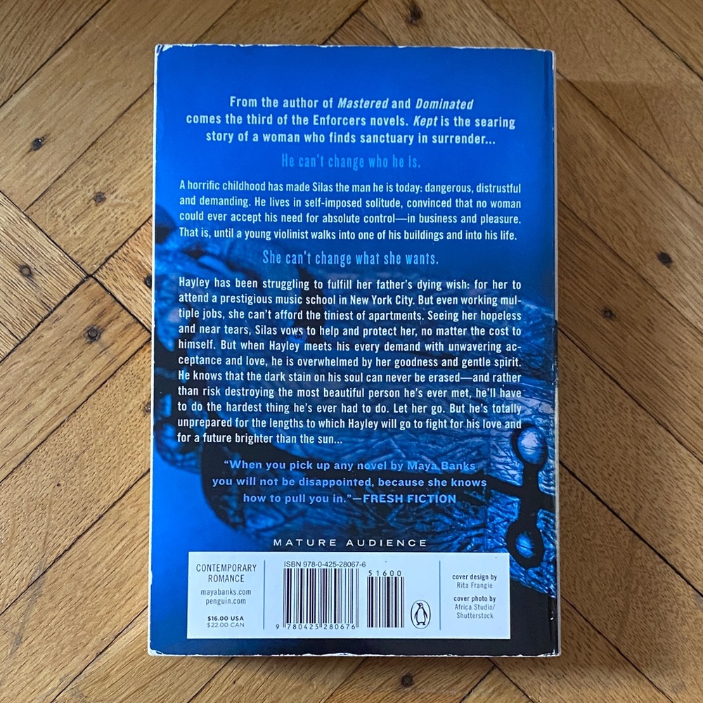 Blue 'Kept' by Maya Banks Book - Picture 2 of 2